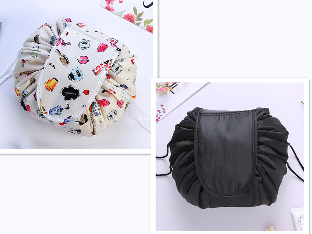 Small  Lazy Drawstring Cosmetic Bag Portable