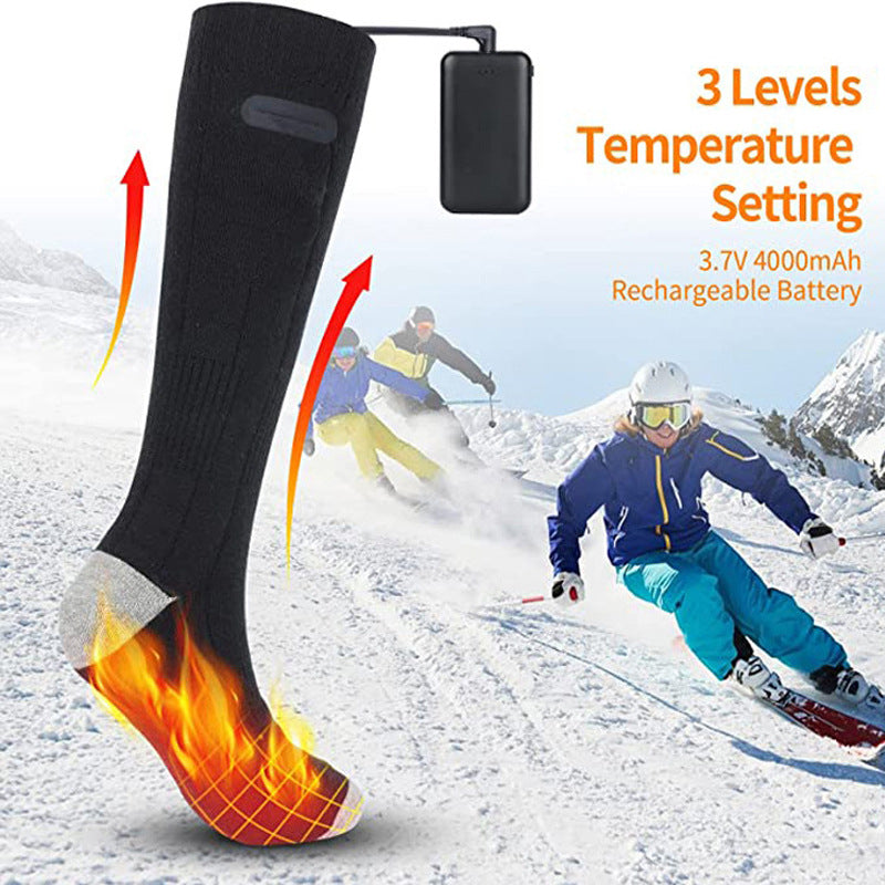USB Temperature Regulating Electric Heating Socks
