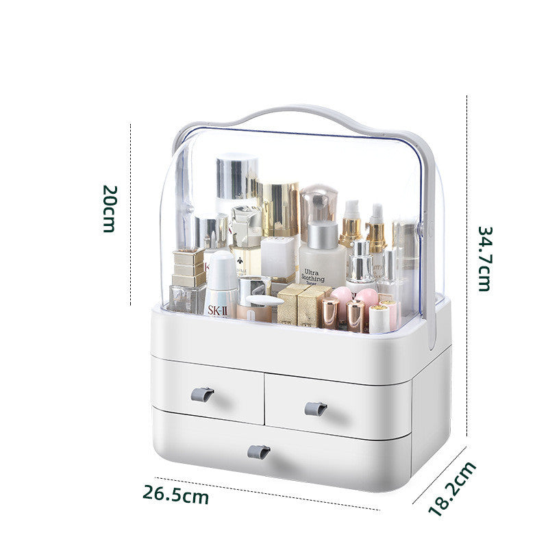 Portable Drawer Type Dust-proof Rack Cosmetic Storage Box